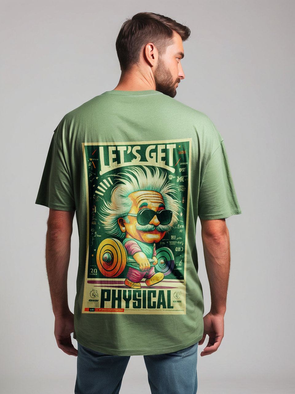 Physics oversize T-shirt, back print