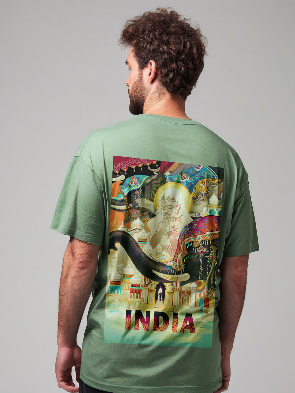 India oversize T-shirt, detail