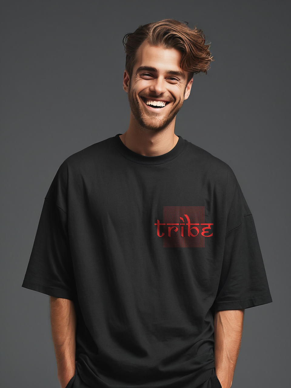 Tribe oversize T-shirt, front side