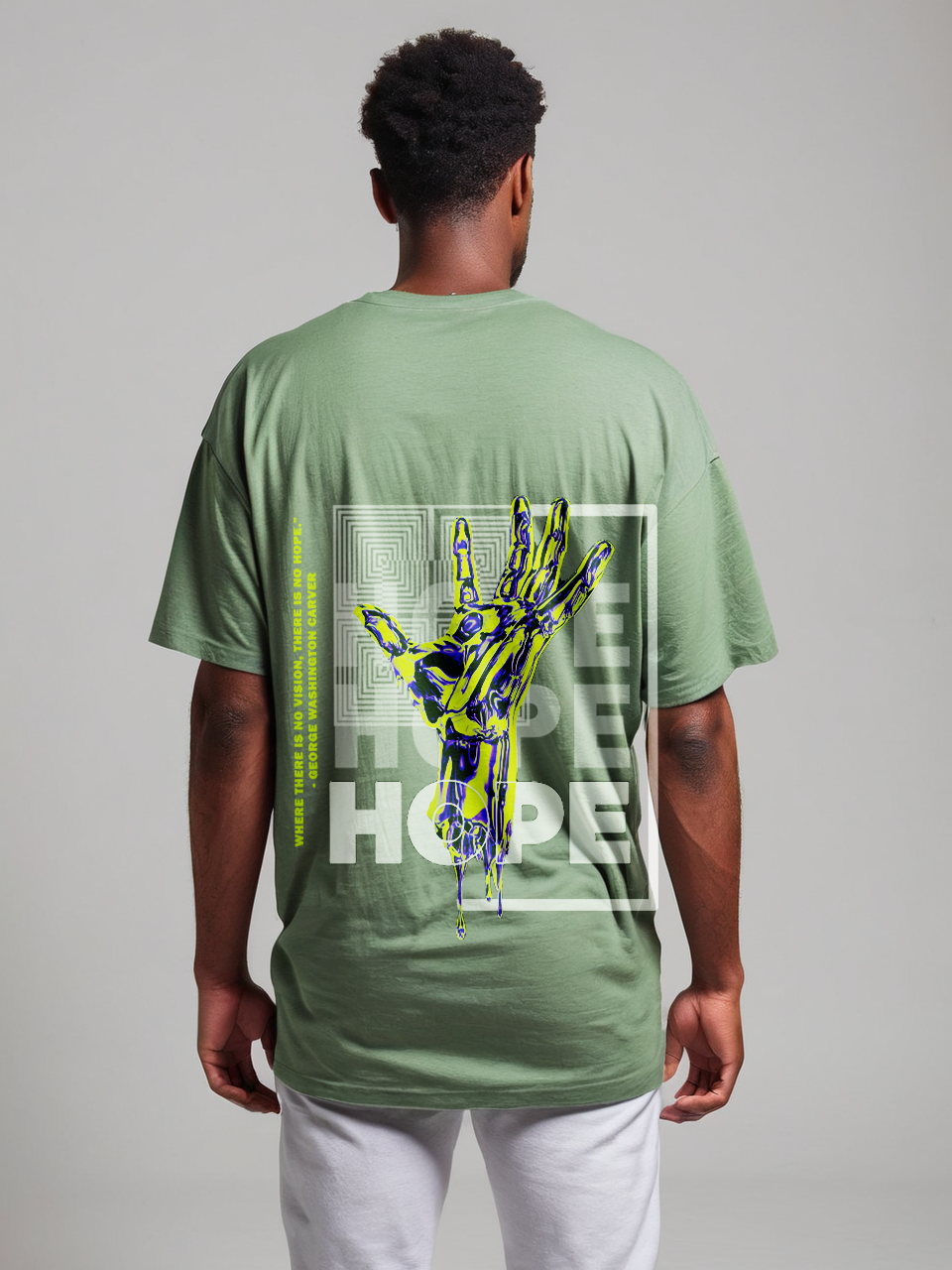 Hope oversize T-shirt, back print