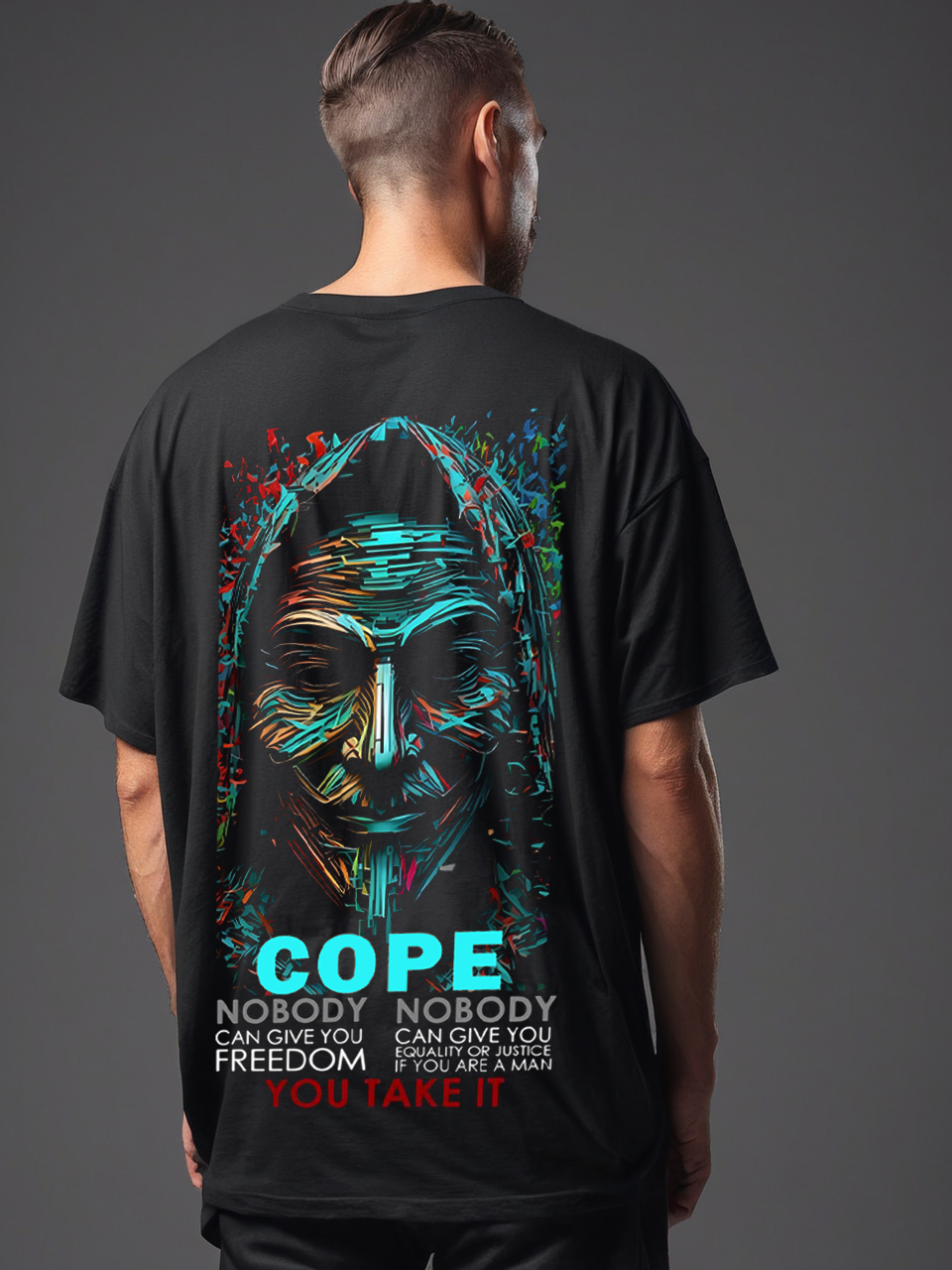 Freedom oversize T-shirt, back side